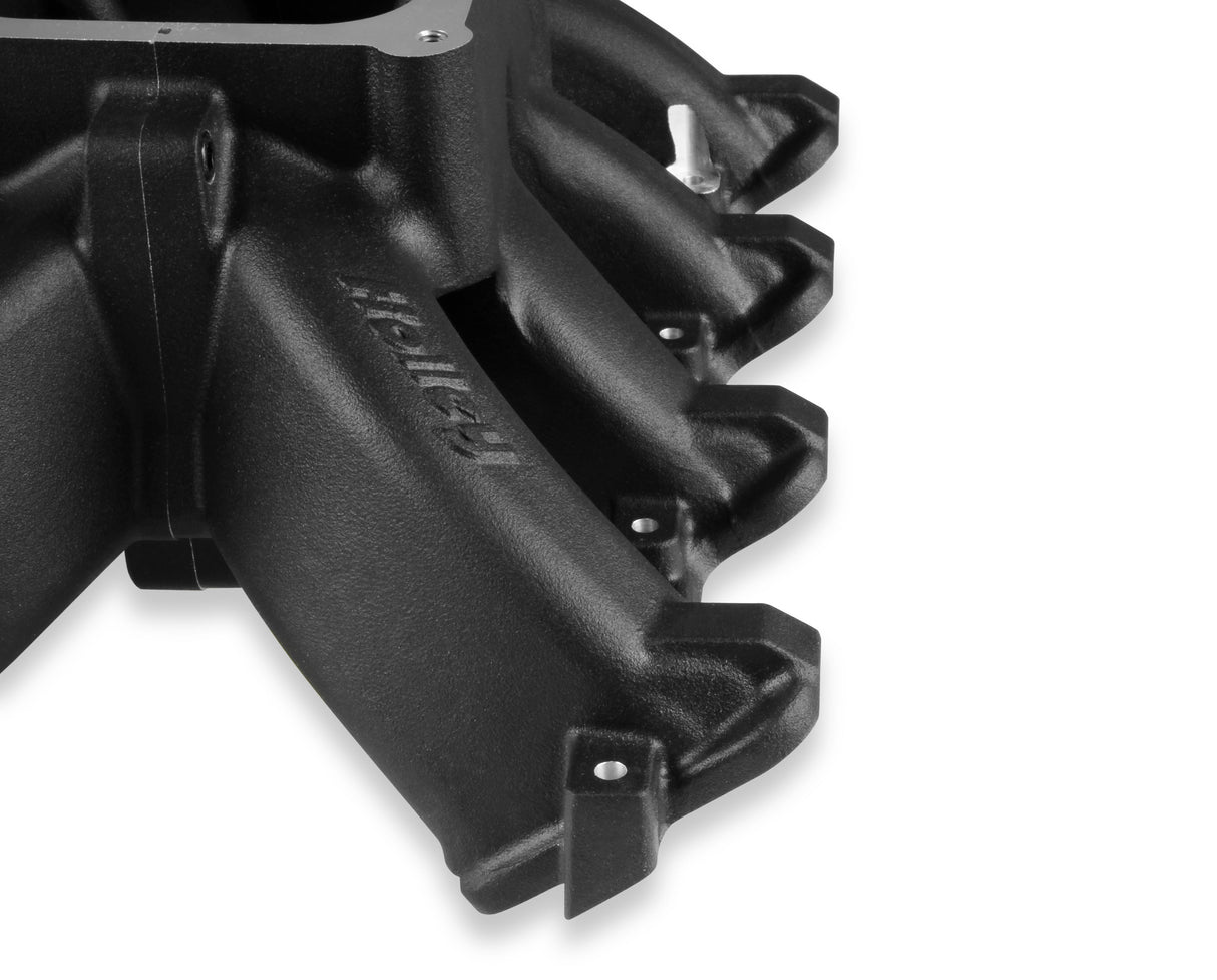 Holley 300-295BK Single Plane 4500 Carbureted Split-Design Race Intake Manifold - GM LS1/LS2/LS6