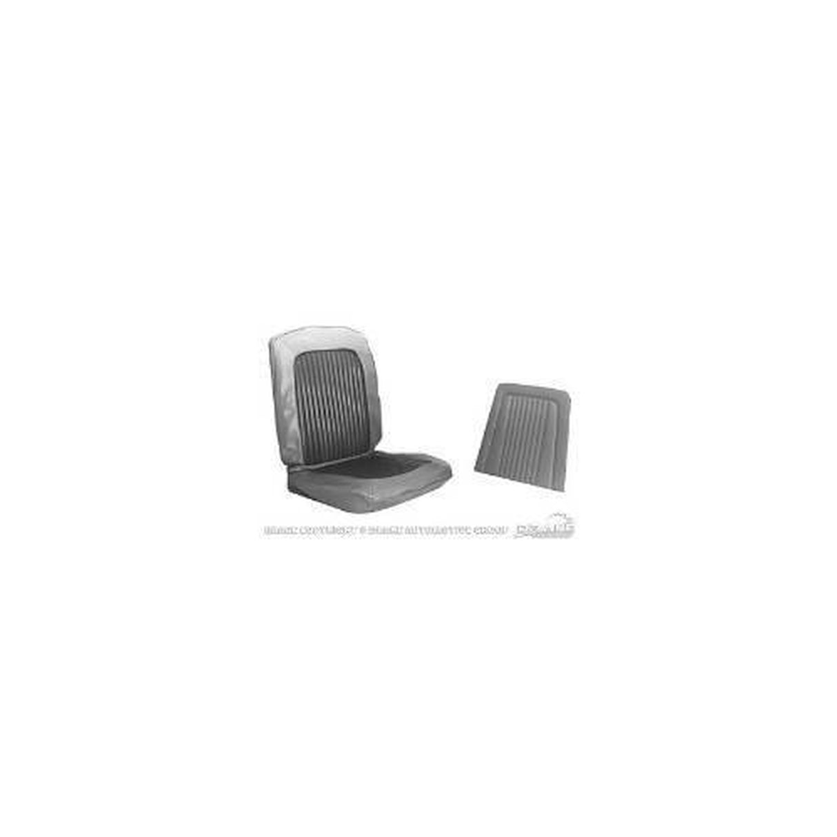 Scott Drake 1968 Fastback full set upholstery (Black Standard) - 68FB-S-FULL-BK