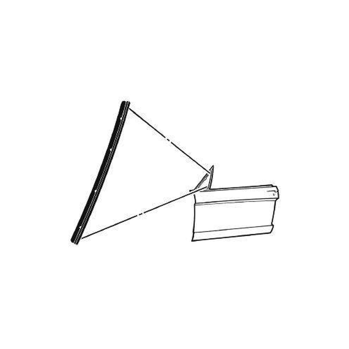 Scott Drake Vent Window Division Bar Seal - C5ZZ-6521450-A