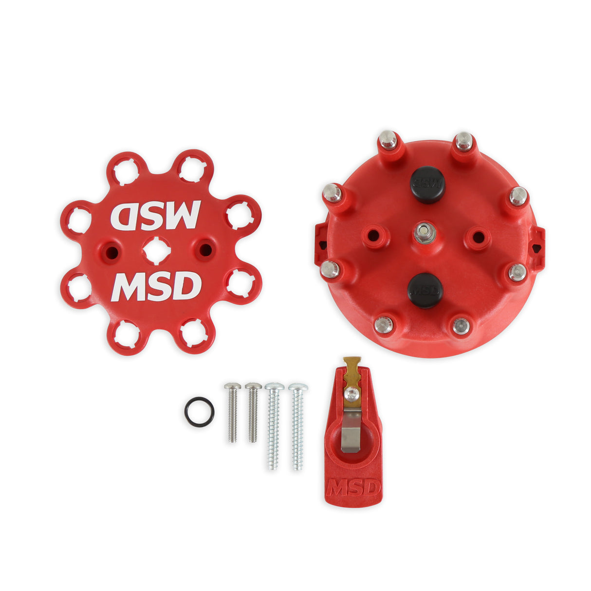 MSD Replacement Cap and Rotor for Pro Mag, Red - 7919
