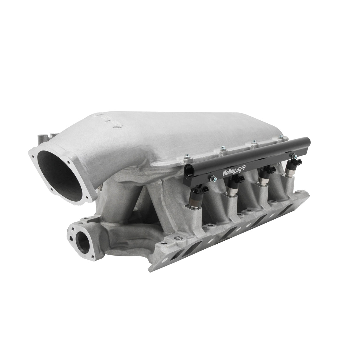 Holley EFI Ford 351W 9.5" Hi-Ram Natural Kit with 102mm TB and 100lb injectors - 300-242-100K