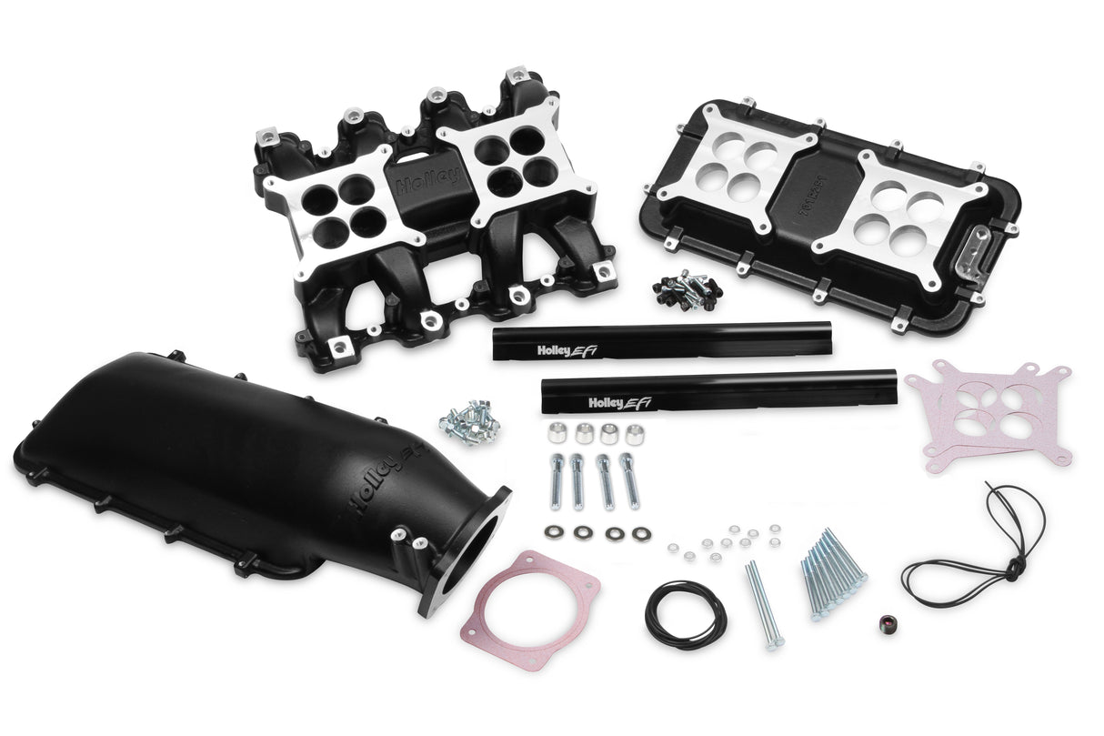 Holley 300-126BK Mid-Rise Intake - GM LS1/LS2/LS6 w/ 95mm Top - Black