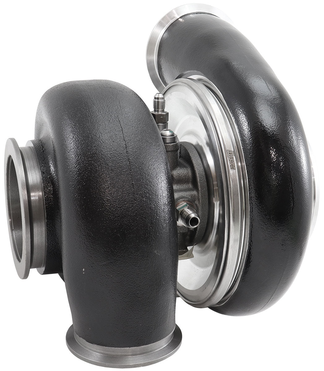 Aeroflow BOOSTED 8082 V-BAND 1.28 Turbocharger 1600HP, Hi Temp Black Finish - AF8005-4206BLK