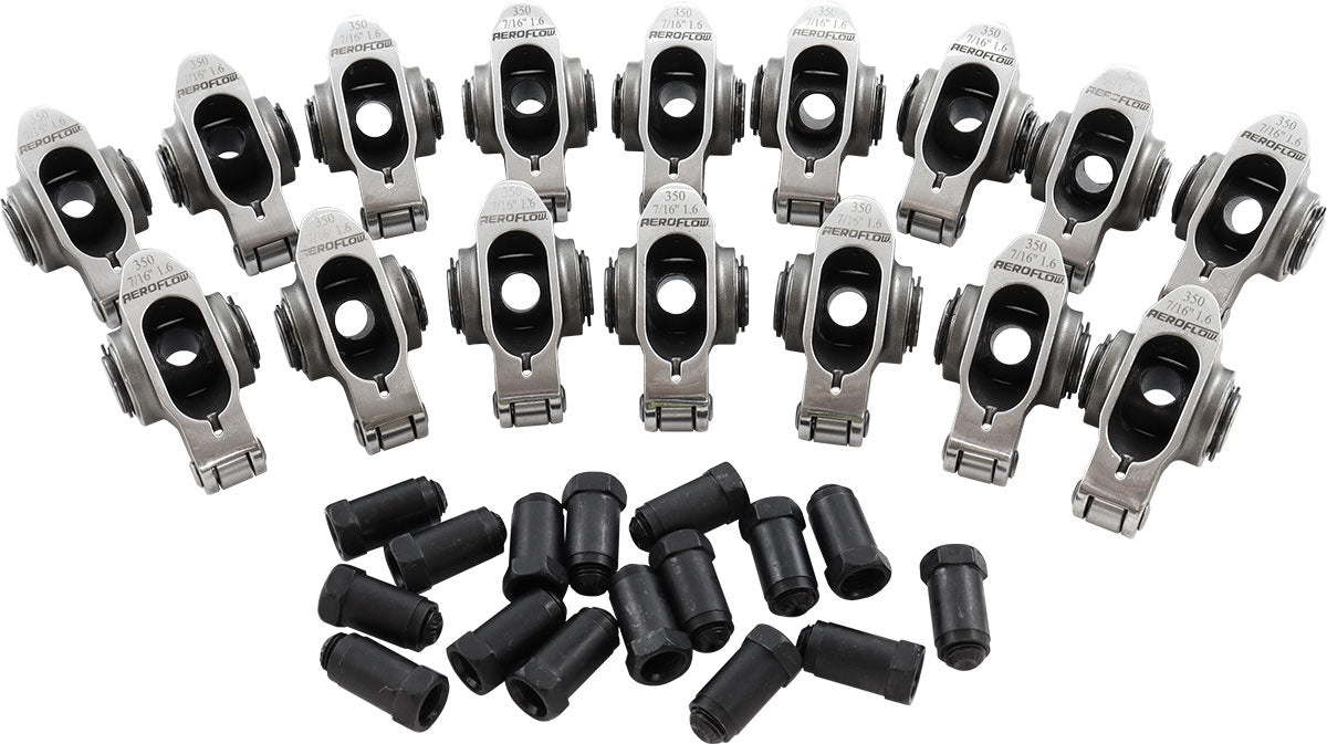 Aeroflow Small Block Chev Stainless Steel Roller Rocker Set - AF95-1207 AF95-1207