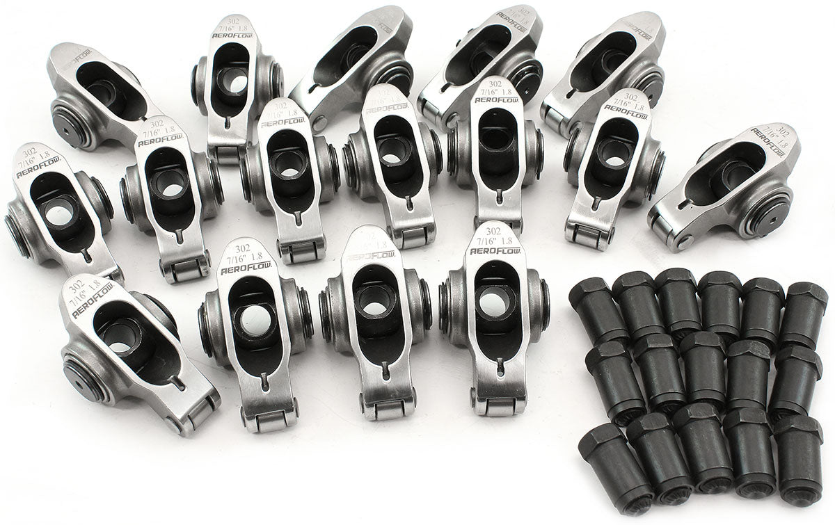 Aeroflow Small Block Ford Windsor 289-351 Stainless Steel Roller Rocker Set - AF95-1224 AF95-1224