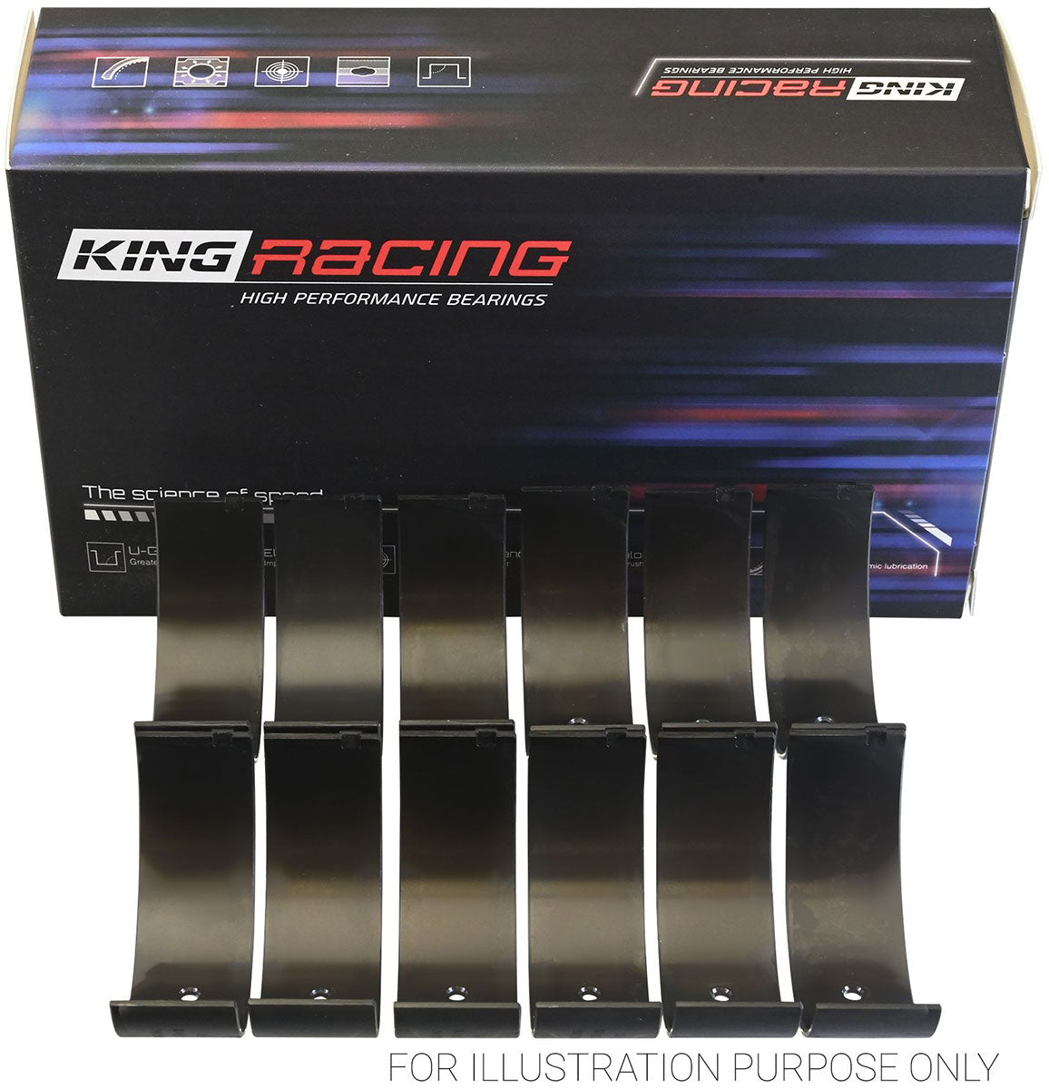 King XP Series Conrod Bearing Set, STD - KBCR618XP KBCR618XP