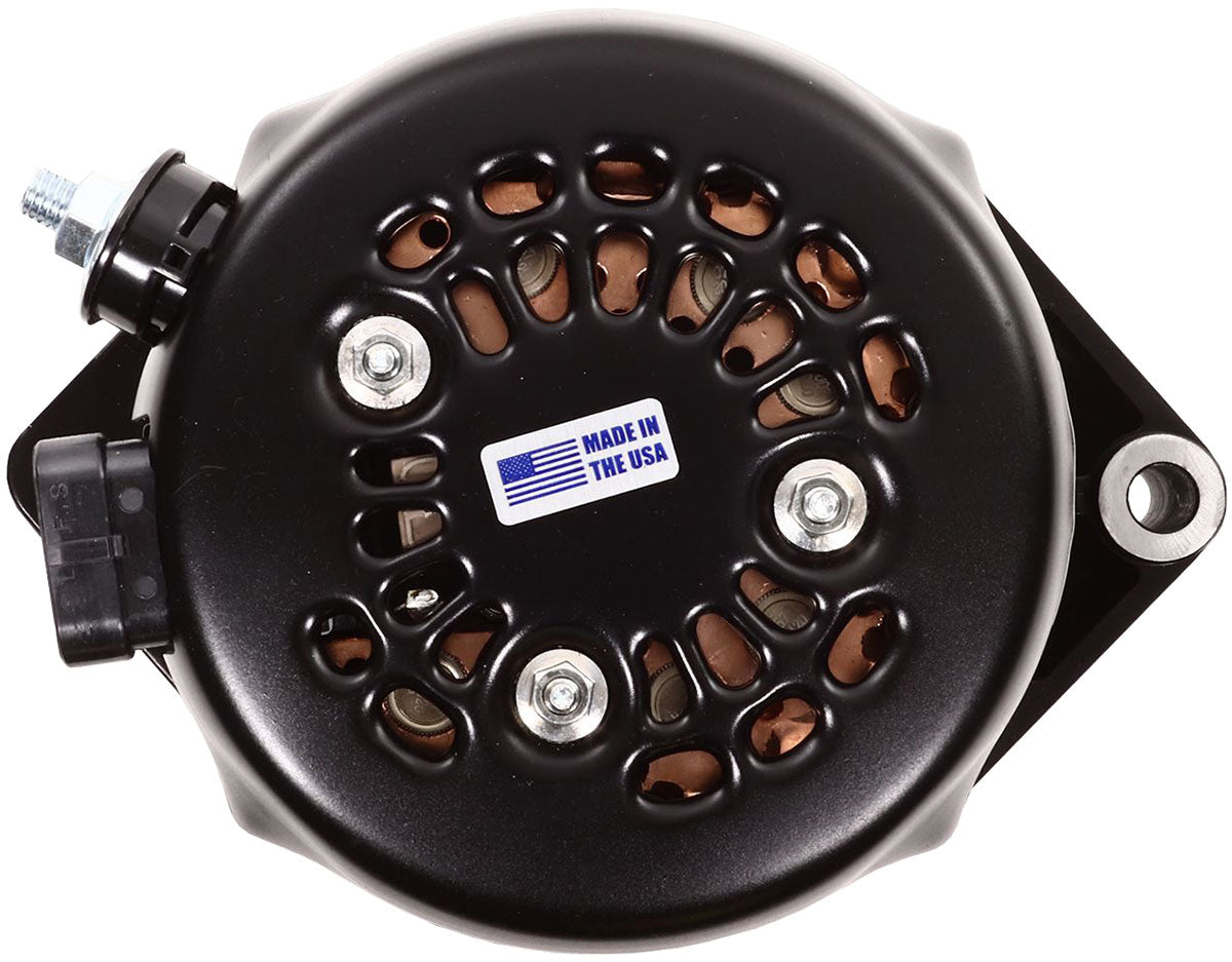 Mechman S Series 240 Amp Racing Alternator, Black Finish - MM7127240B