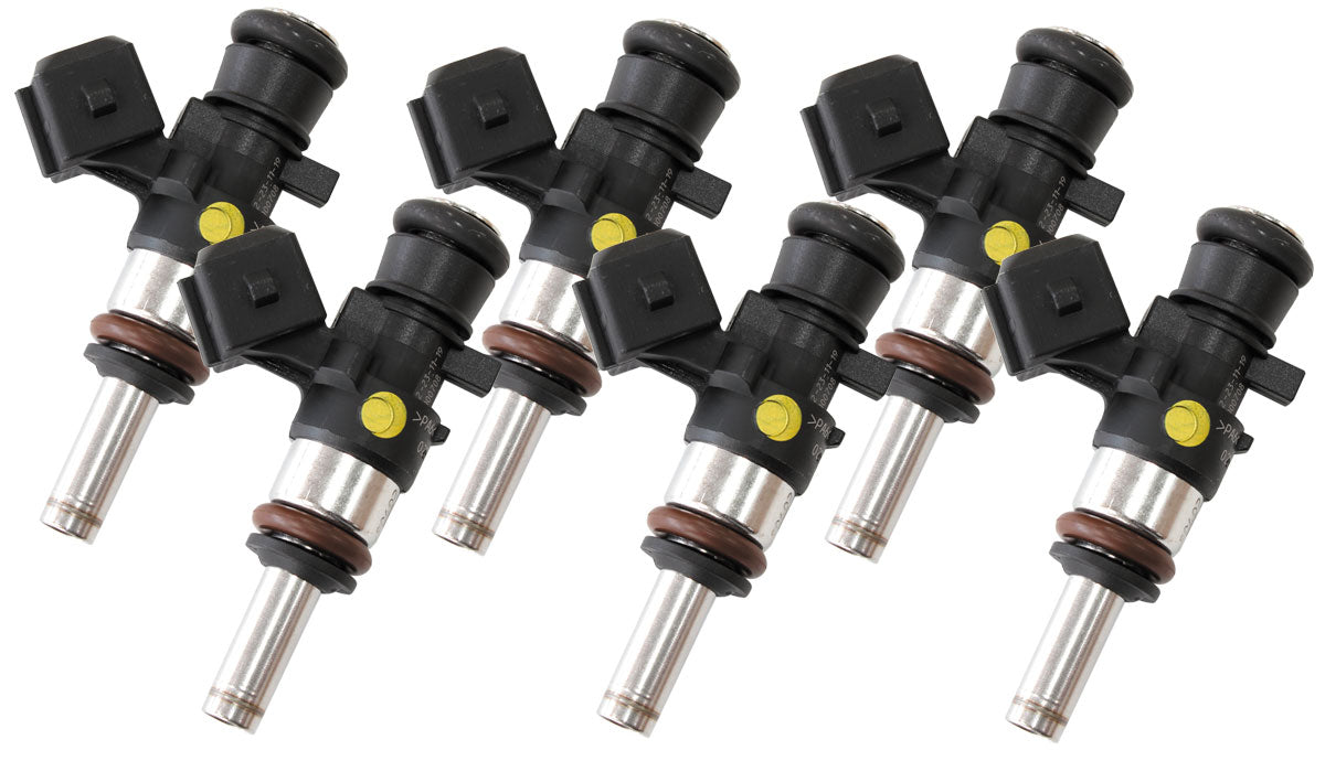 Aeroflow Bosch Motorsport 980cc EV14 Short JETRONIC Flow Matched Set of 6 Fuel Injectors - AF49-1907-6 AF49-1907-6