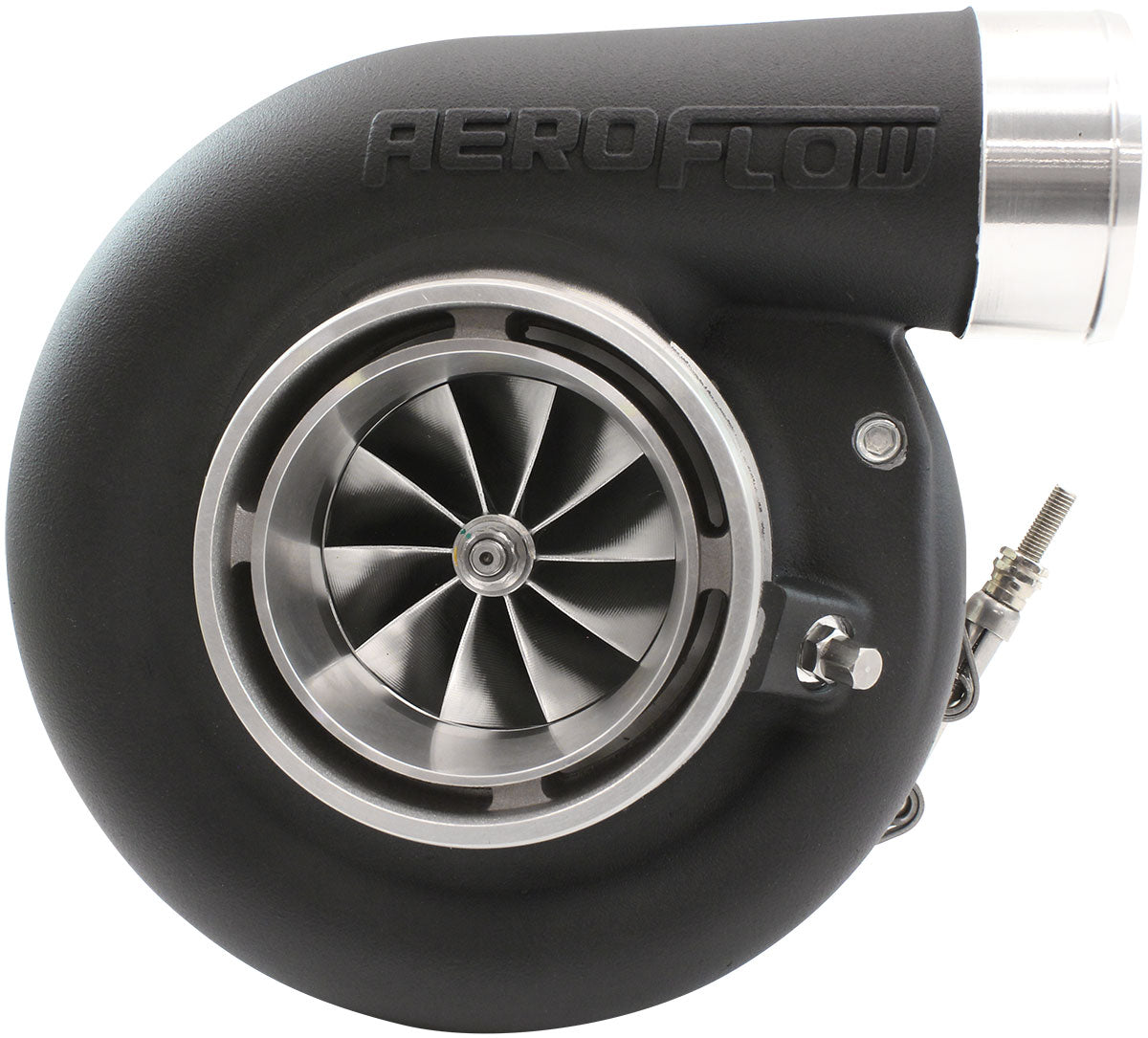 Aeroflow BOOSTED 7170 Conversion V-Band 0.85 Turbocharger 1150HP, Hi Temp Black Finish - AF8005-4029BLK AF8005-4029BLK