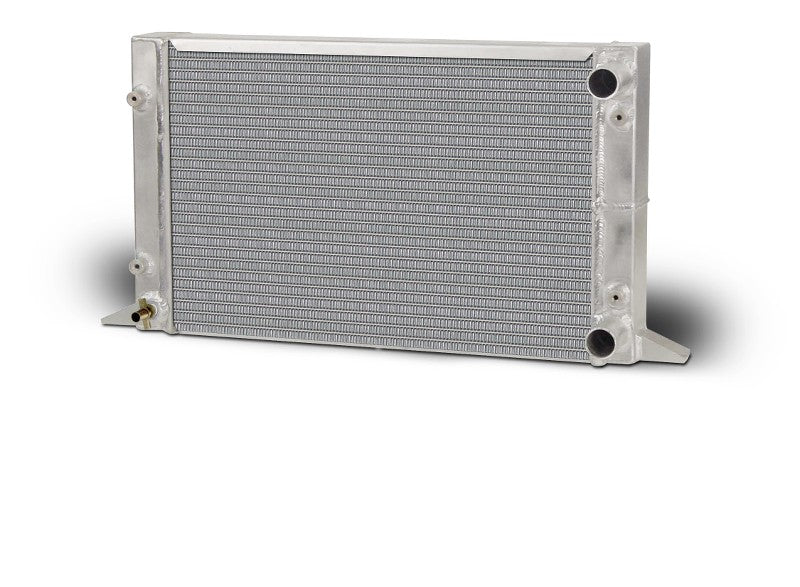 AFCO Aluminum Radiator Scirocco Right Hand No Filler Neck Double Pass 1-1/4 Inlet 1-1/4 Outlet - 80107N 80107N