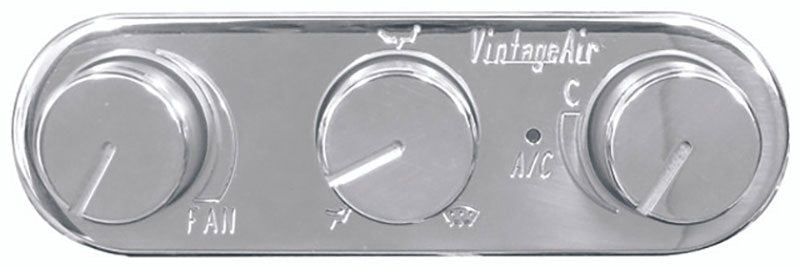 Vintage Air Horizontal Polished Face and Knobs - VA491210-RUA VA491210-RUA