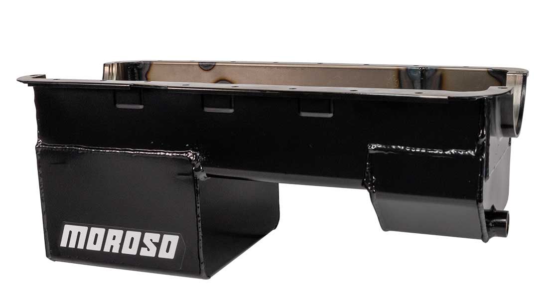 Moroso Fabricated Street/Strip 7Qt (6.6L) Rear Sump Oil Pan, 9" Deep - MO20520