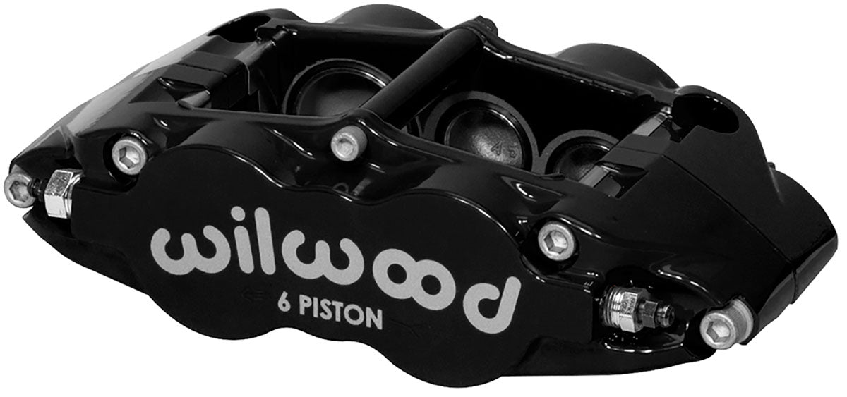 Wilwood 6-Piston FNSL6R Caliper, 1.62/1.12/1.12" Pistons, 1.10" Disc - WB120-11780-BK WB120-11780-BK