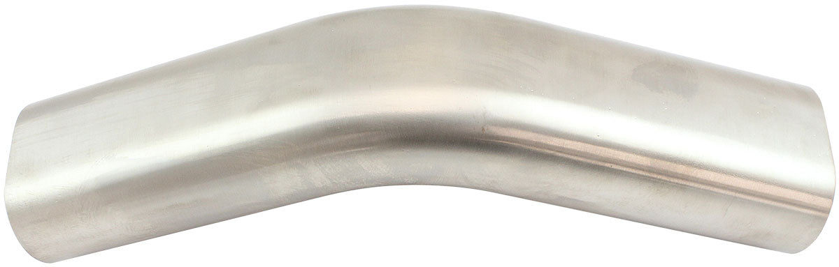 Aeroflow Stainless Steel 3-1/2" Oval Tube, 45 Degree Angle Vertical Pipe - AF9404-3500 AF9404-3500