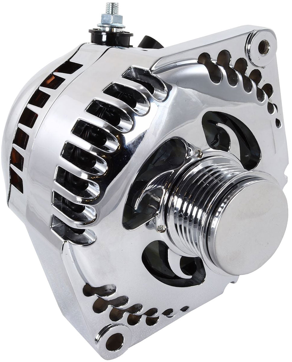 Mechman S Series 240 Amp Racing Alternator, Polished Finish - MM7127240P MM7127240P