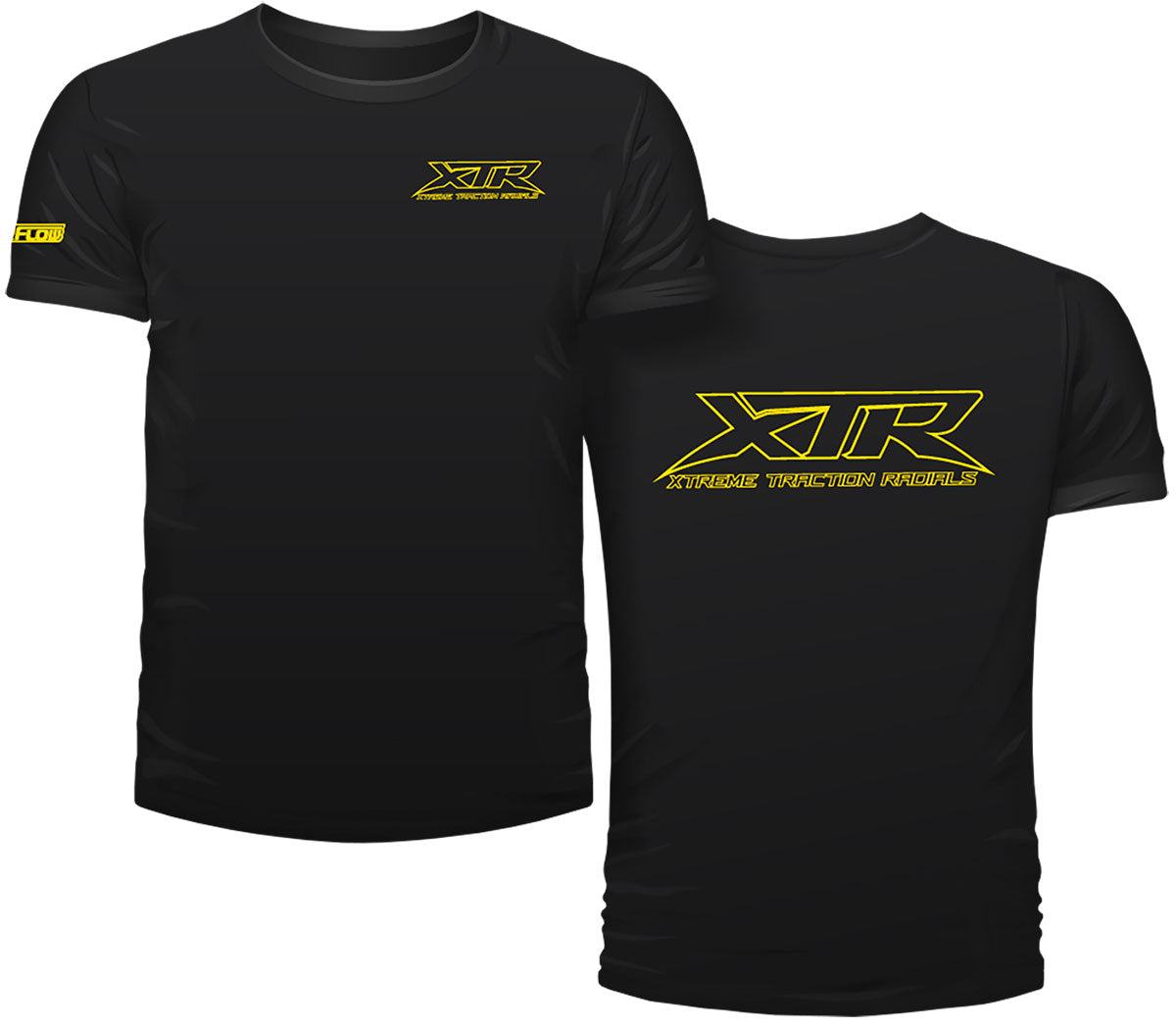 Aeroflow Xtreme Traction Radial XTR Black XX Large T-Shirt - AFXTRSHIRT-2XL AFXTRSHIRT-2XL