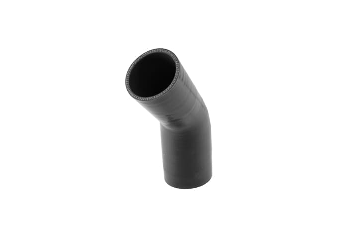 Turbosmart Silicon Hose 45 Reducer Elbow 2.50"-3.00" Black - TS-HRE42530-BK