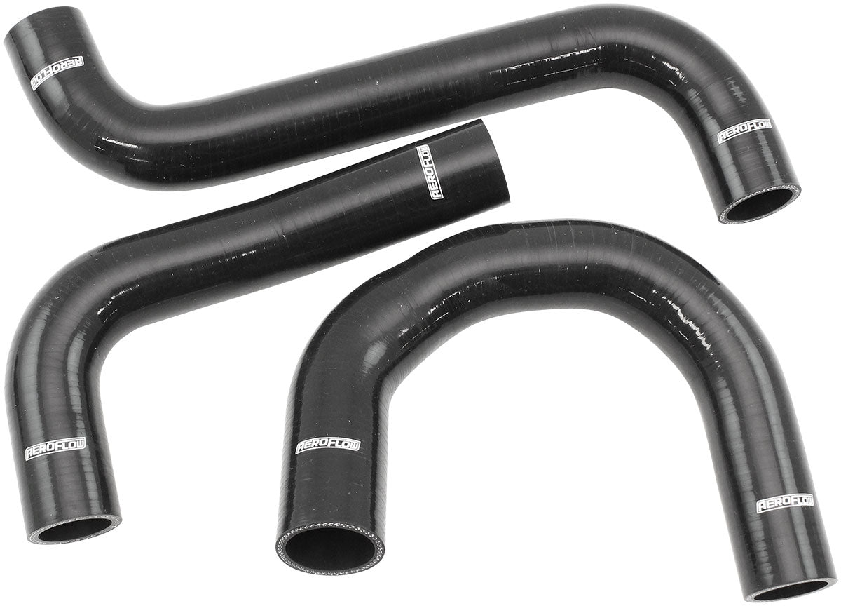 Aeroflow Holden Commodore VT, VX, VY with LS1 Engine, Gloss Black Silicone Radiator Hose Kit - AF9280-0026 AF9280-0026