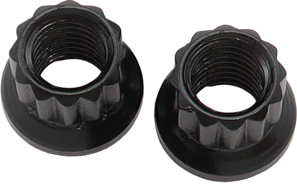 Aeroflow 12-Point Nuts, Chrome Moly Black Oxide, 2-Pack - AF34-23-0010-2 AF34-23-0010-2