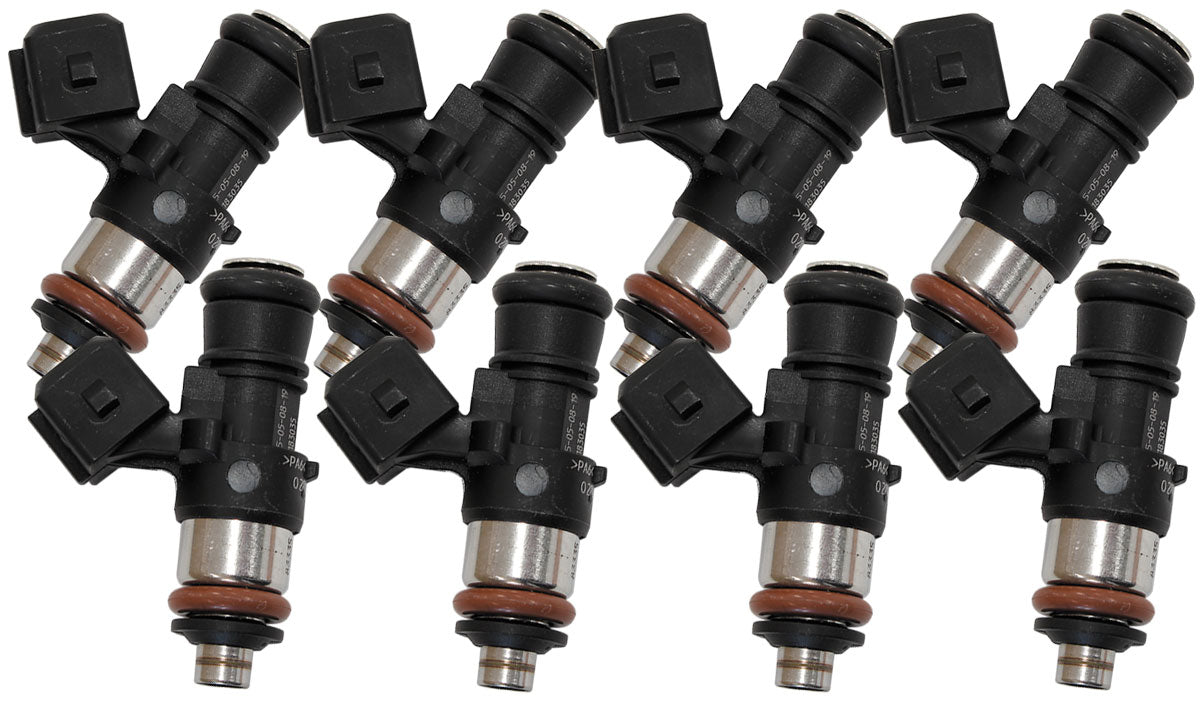 Aeroflow Bosch Motorsport 1462cc EV14 Short JETRONIC Flow Matched Set of 8 Fuel Injectors - AF49-1908-8 AF49-1908-8