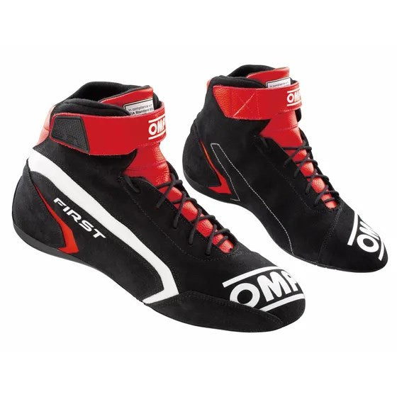 OMP First Boots - Black/Red