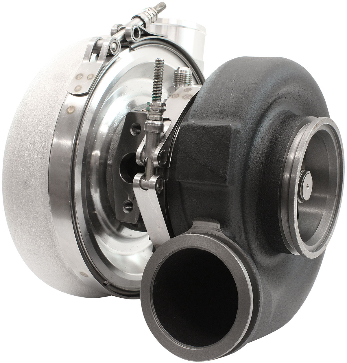 Aeroflow BOOSTED 6270 Conversion V-Band 0.85 Turbocharger 900HP, Natural Cast Finish - AF8005-4028