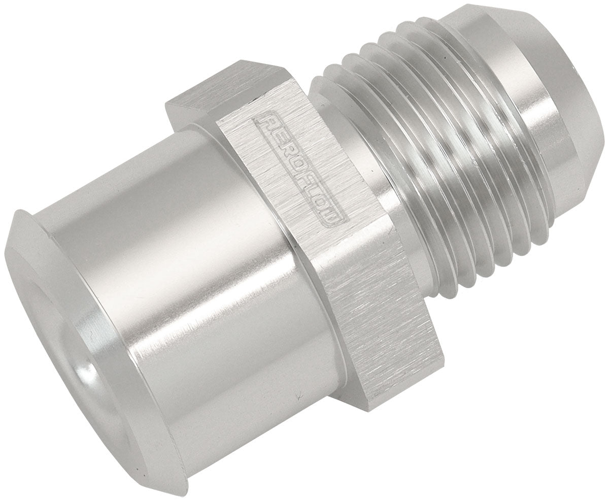 Aeroflow Push In Valve Cover Breather Adapter -10AN Connect AN fitting to Rocker Covers with a rubber grommet, Silver Finish (AF77-2010) AF77-2010