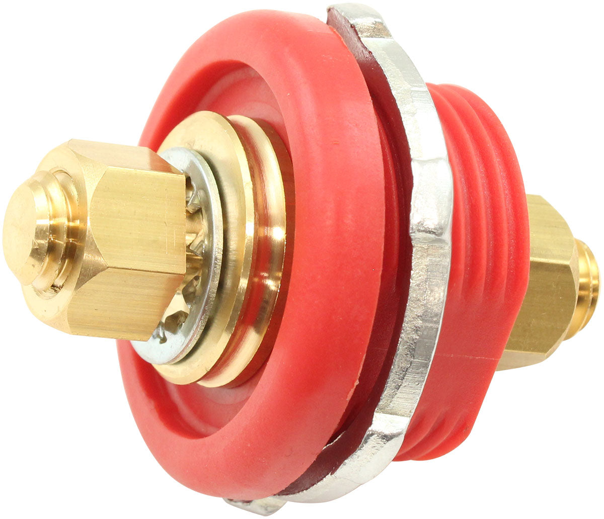 Aeroflow Thru Frame Electrical Bulkhead Terminal - Red - AF49-4046R AF49-4046R