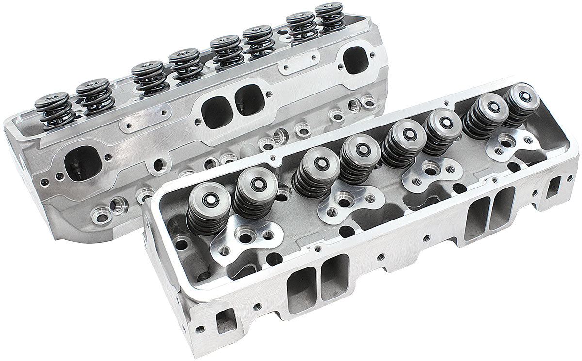 Aeroflow Complete Small Block Chev 327-350-400 220cc Aluminium Cylinder Heads with 75cc Chamber (Pair) - AF95-2402