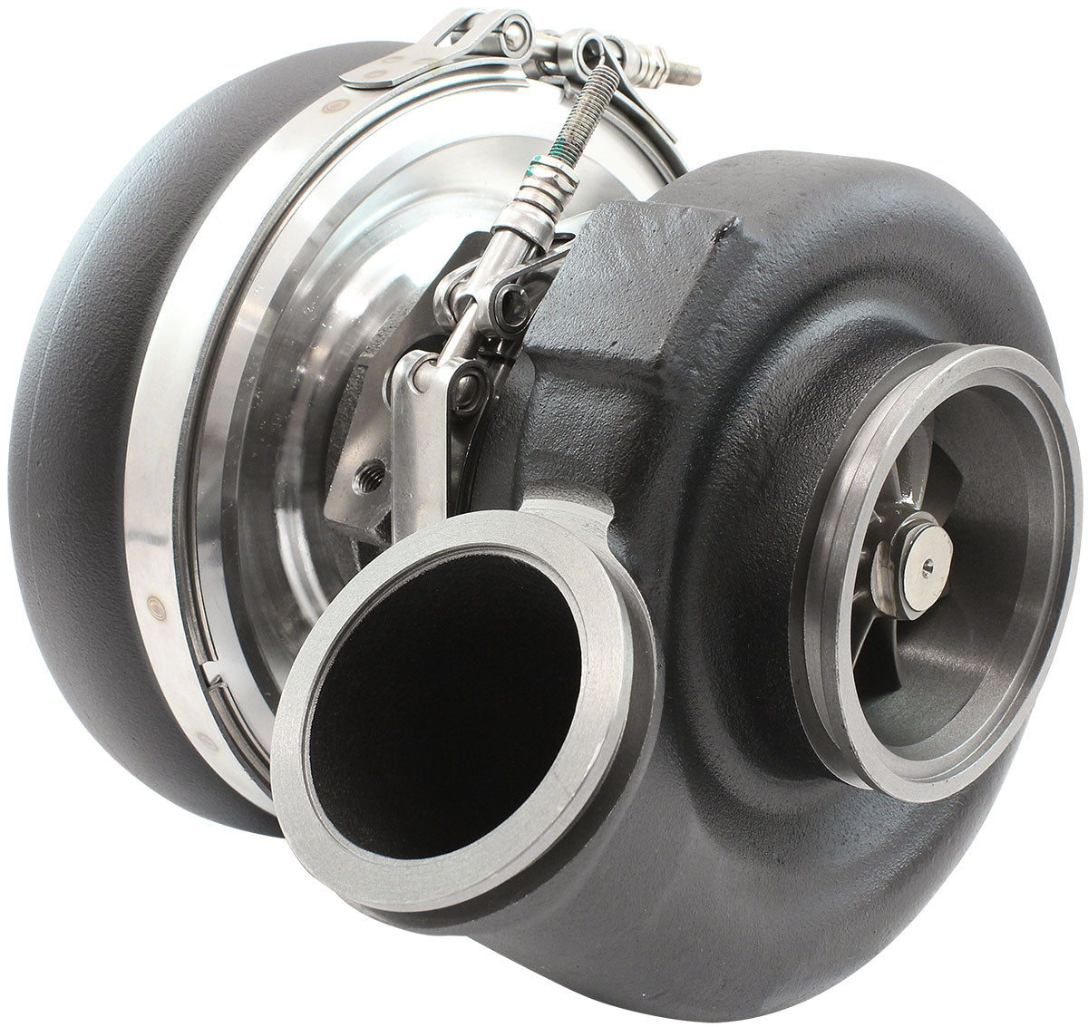 Aeroflow BOOSTED 6270 Conversion V-Band 0.85 Turbocharger 900HP, Hi Temp Black Finish - AF8005-4028BLK