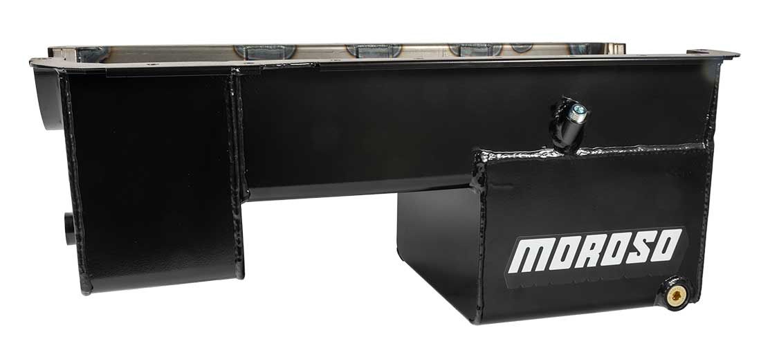 Moroso Fabricated Street/Strip 7Qt (6.6L) Rear Sump Oil Pan, 9" Deep - MO20511 MO20511