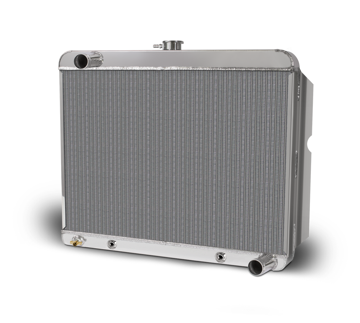 AFCO 22.25 Inch x 22 Inch Mopar A, B & E Body Aluminum Radiator and Shroud - 83296-B-SP-N 83296-S-NA-N