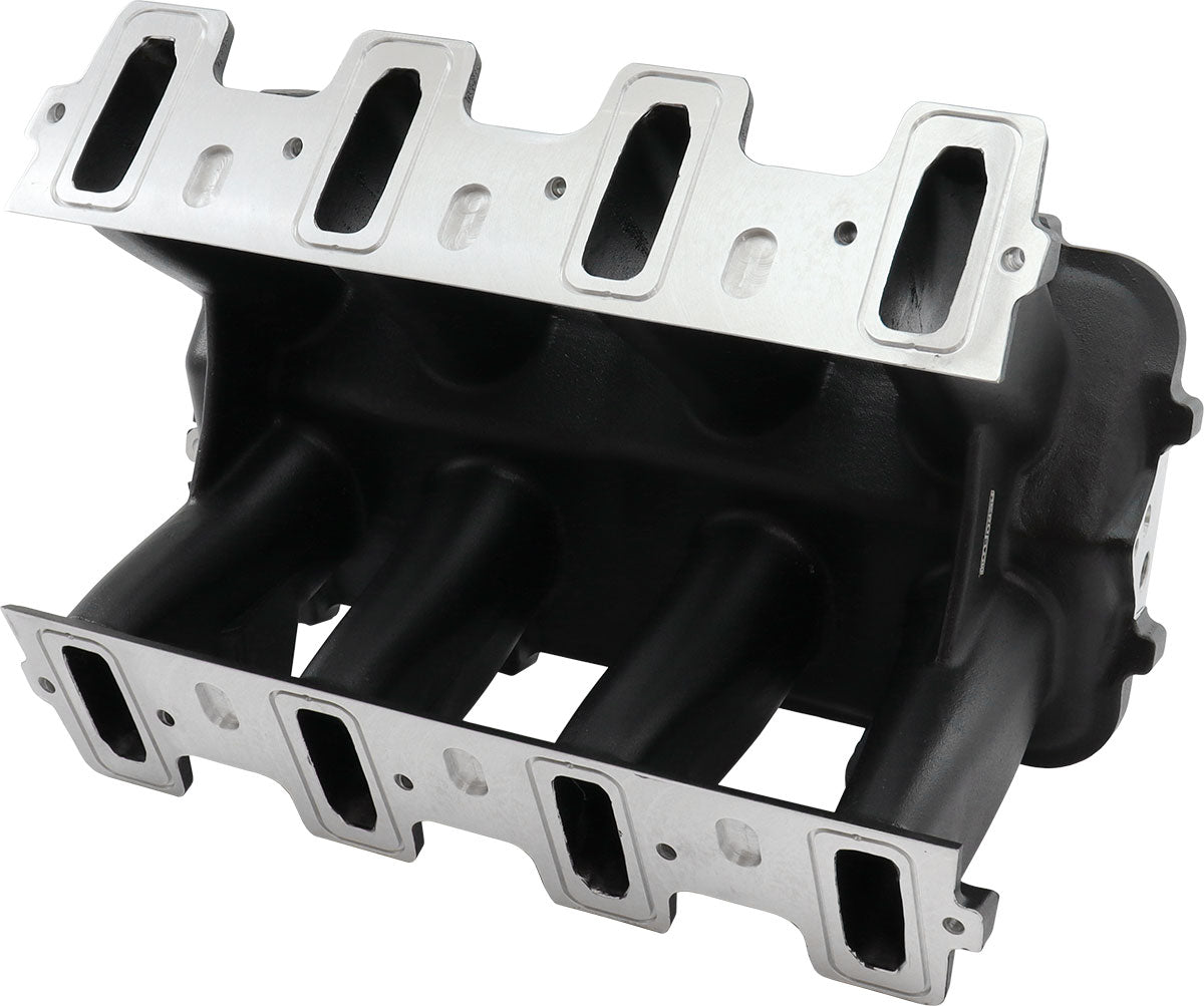 Aeroflow Hi Rise NON-EFI GM LS Cathedral Port Intake Manifold Base, Black Finish - AF6279-5002