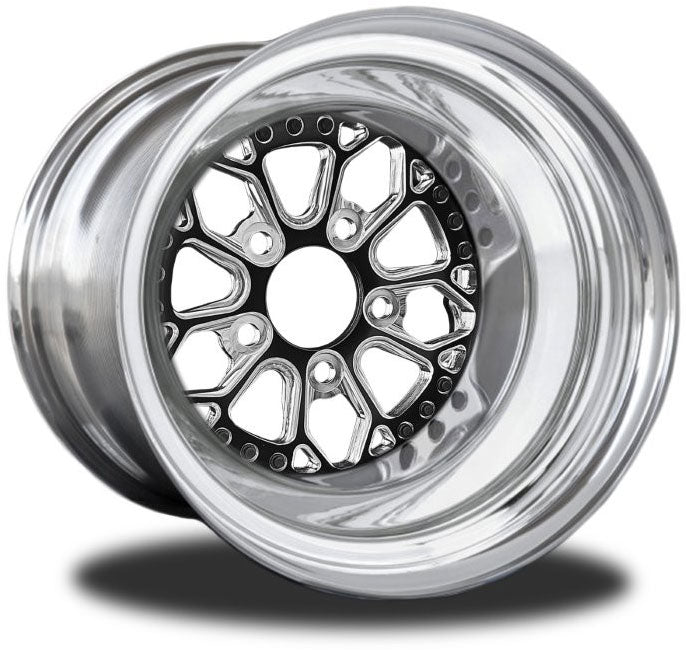 RC Comp Eclipse 15" x 8.5" Rear Wheel, Black with Eclipse Finish - RCCSB401P-14E RCCSB401P-14E