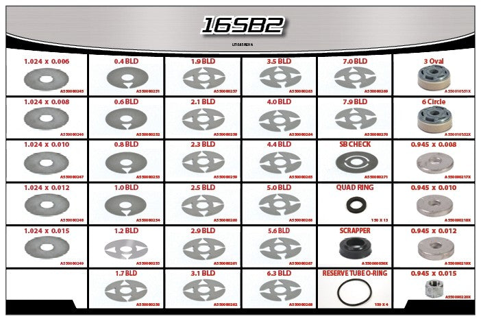 AFCO Rebuild Kit - Bleed Shims And Accessories - 16SB2 16SB2