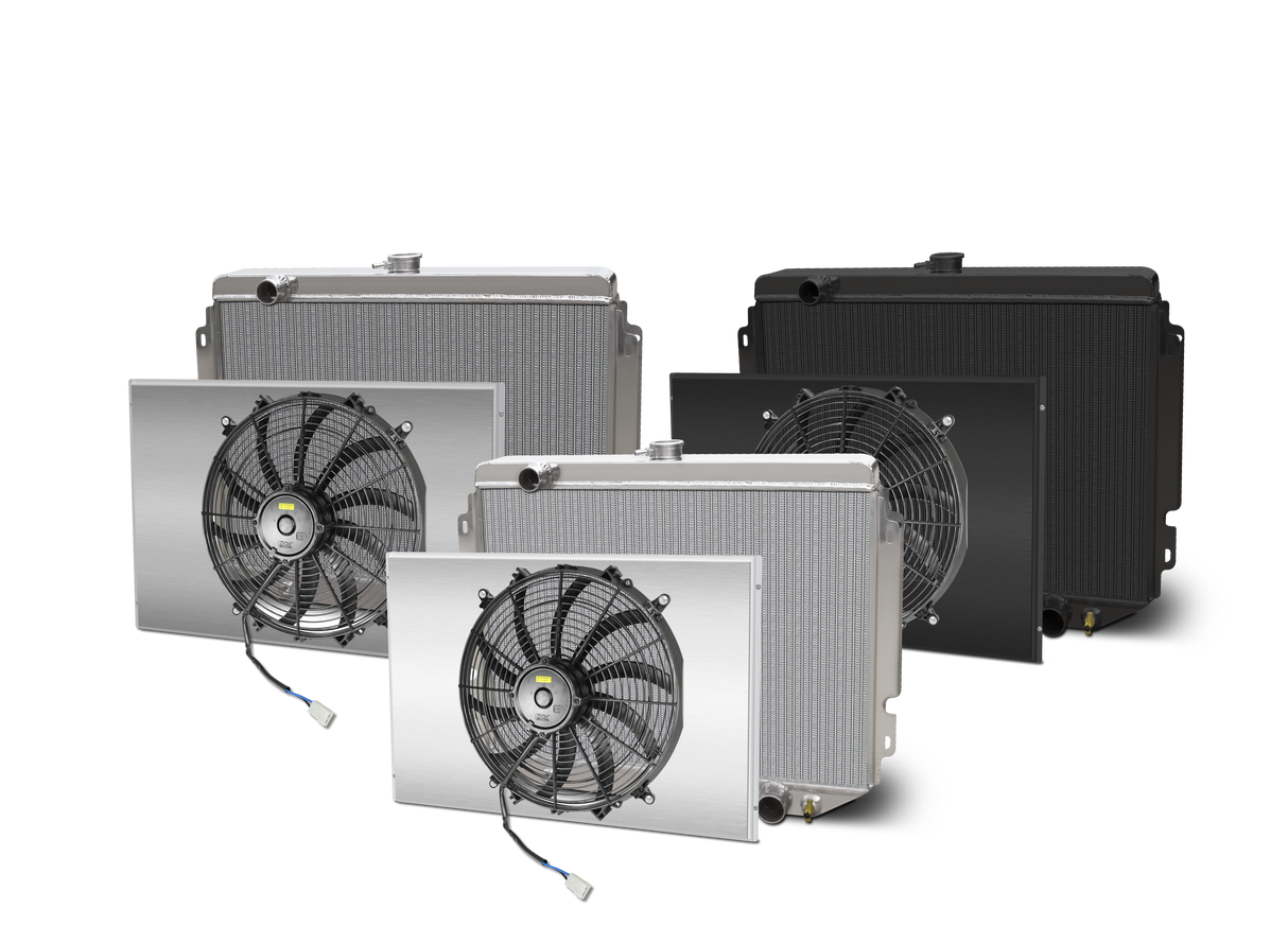 AFCO 1966-67 Chevelle Aluminum Radiator and Shroud - 80252-B-SP-N 80252-B-SP-N
