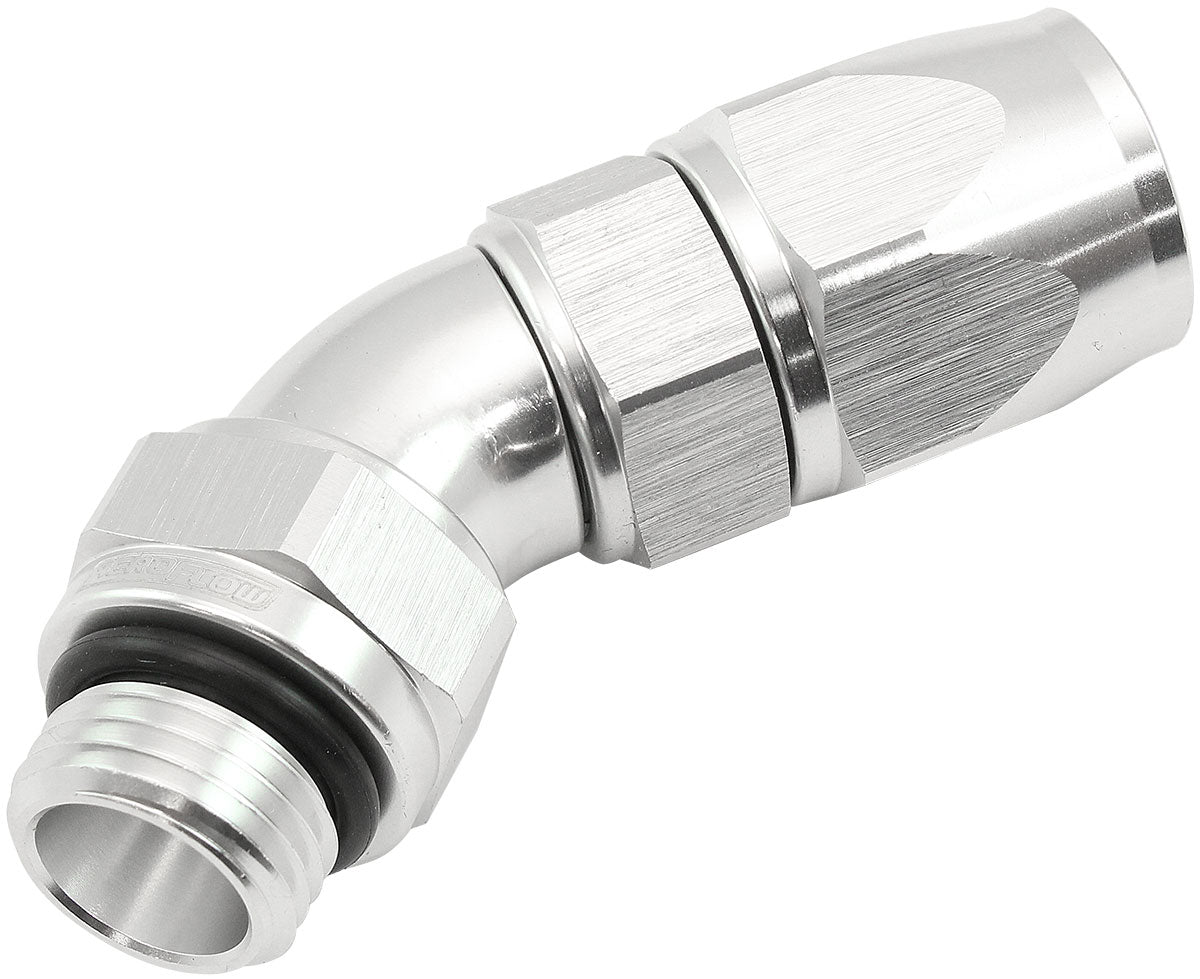 Aeroflow ORB Taper Swivel 45° Hose End -6 ORB to -6AN - AF582-06-06DS AF582-06-06DS