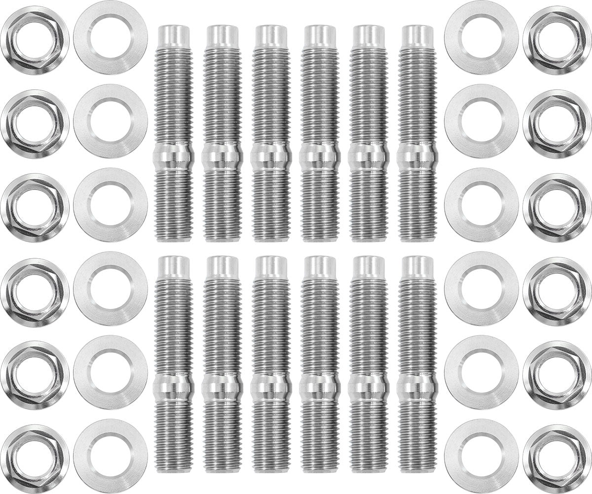 Aeroflow Ttianium 6 Point Hex Header Stud Kit - AF3699-2301 AF3699-2301