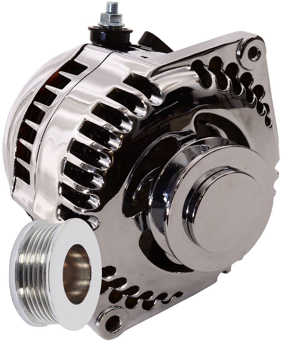 Mechman S Series 170 Amp Racing Alternator, Polished Finish - MM7127170P MM7127170P