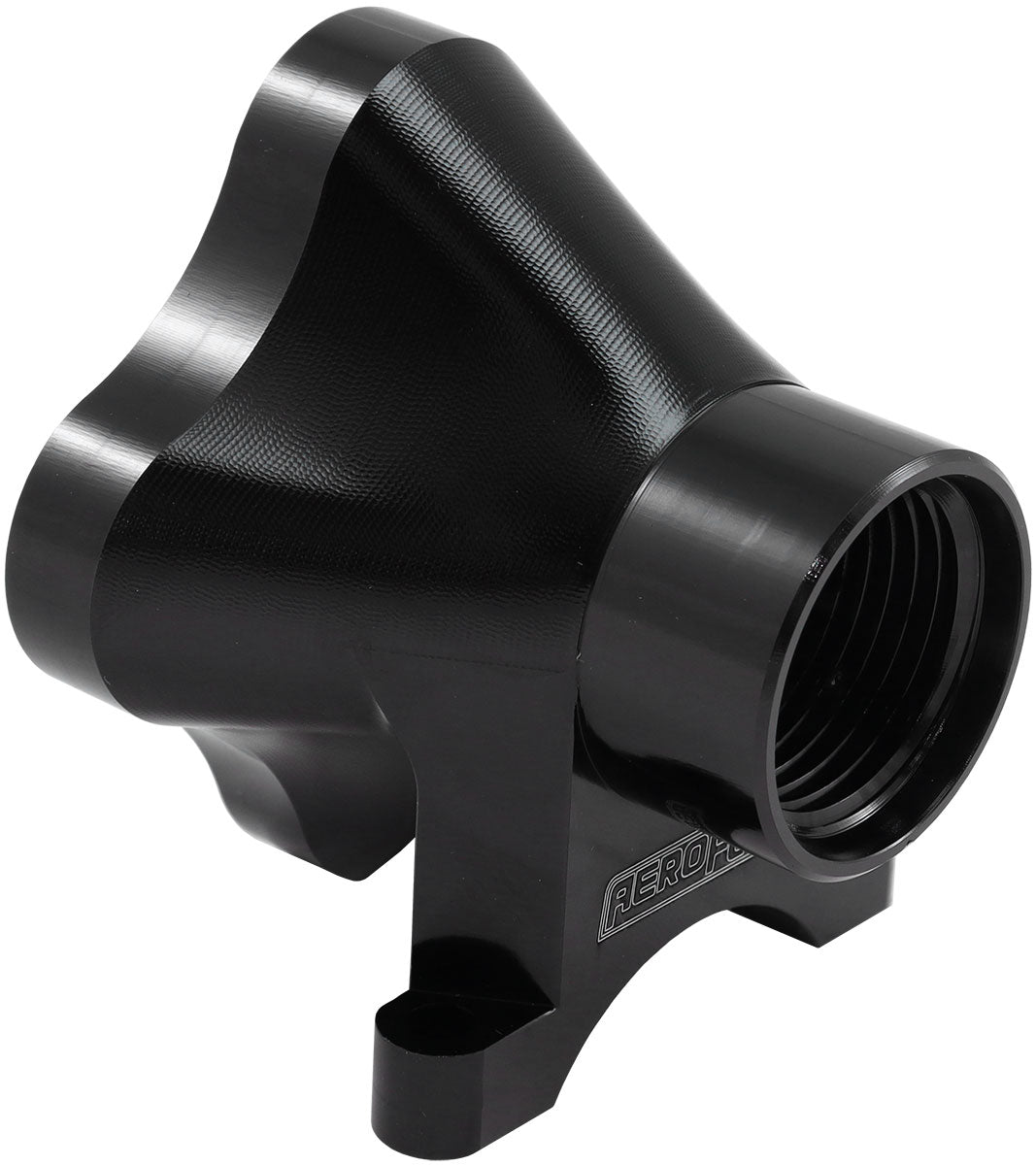 Aeroflow 5 Port Inline Distribution Block - Black Finish - AF936-12-08BLK AF936-12-08BLK