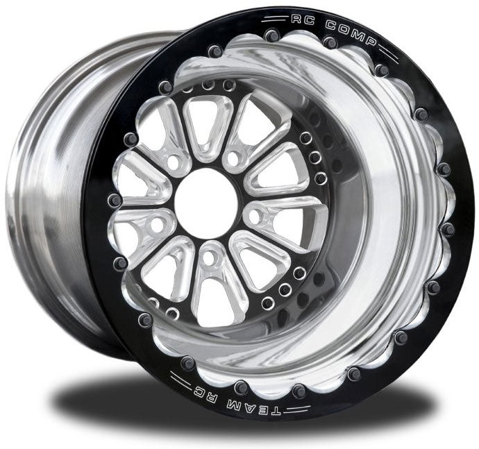 RC Comp Hammer 15" x 8.5" Rear Wheel, Black with Eclipse Finish - RCCSB40X1PE-03E RCCSB40X1PE-03E