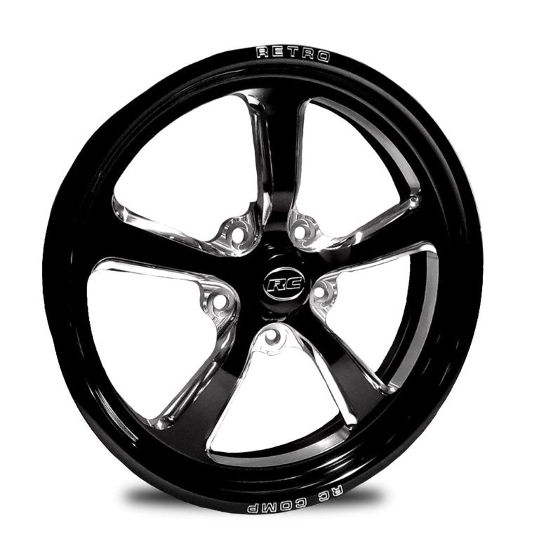 RC Comp Retro 17" x 4.5" Front Wheel, Black with Eclipse Finish - RCCS74532-10E RCCS74532-10E