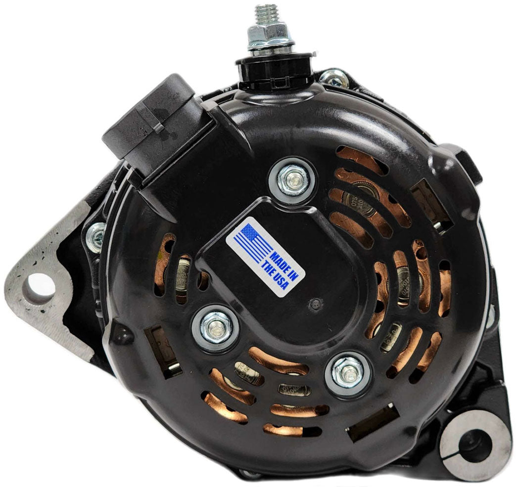 Mechman Import 240 Amp Racing Alternator, Black Finish - MM13546240B