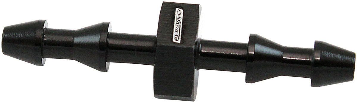 Aeroflow Male to Male 3mm (1/8") Barb Push Lock Adapter Black Finish (AF410-01BLK) AF410-01BLK