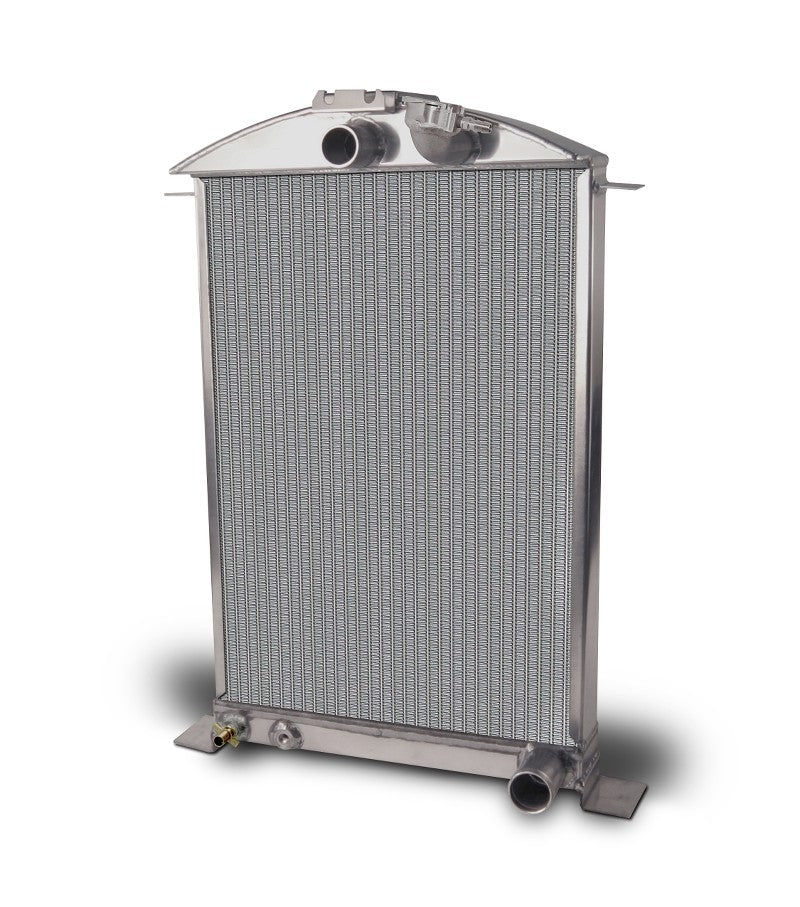 AFCO 1936 Ford Car Aluminum Radiator and Shroud - Chevy Engine - 80149-B-SP-N 80149-S-NA-Y