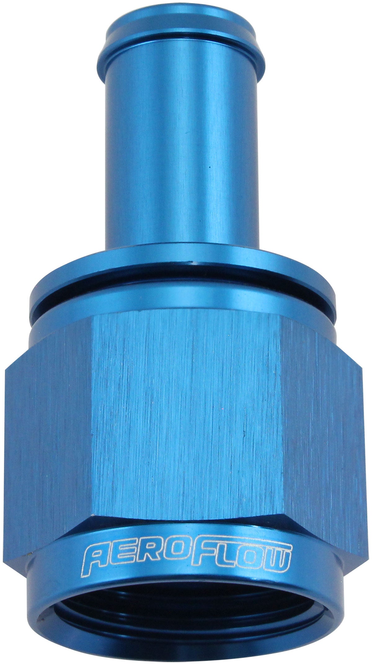 Aeroflow Straight Hose Barb 1/2" to -10AN Female Blue Finish (AF411-10-08) AF411-10-08