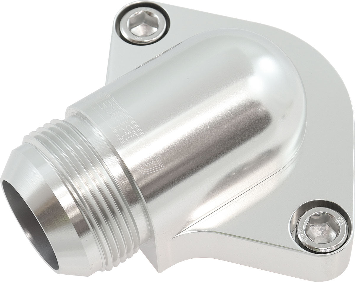 Aeroflow Billet Low Profile -20AN Thermostat Housing - Silver Finish - AF64-2334S AF64-2334S