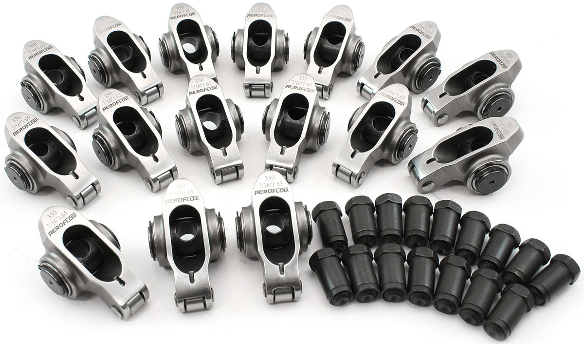 Aeroflow Small Block Chev Stainless Steel Roller Rocker Set - AF95-1208 AF95-1208