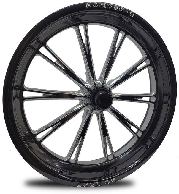 RC Comp Hammer-S 15" x 3.5" Front Wheel, Black with Eclipse Finish - RCCS53509-06E RCCS53509-06E