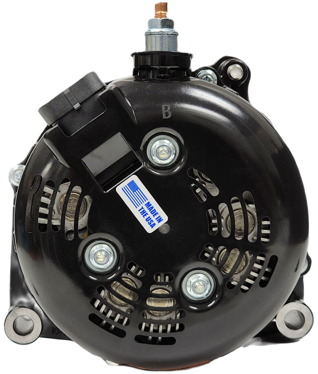 Mechman Billet Elite Series 250 Amp Racing Alternator, Black Finish - MMB14019250B